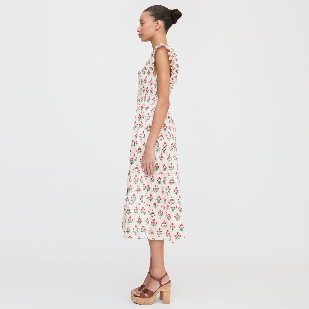 Hill House Home The Ellie Nap Dress - Poppy Block Print Size SPoppy Block Print - Picture 3 of 3